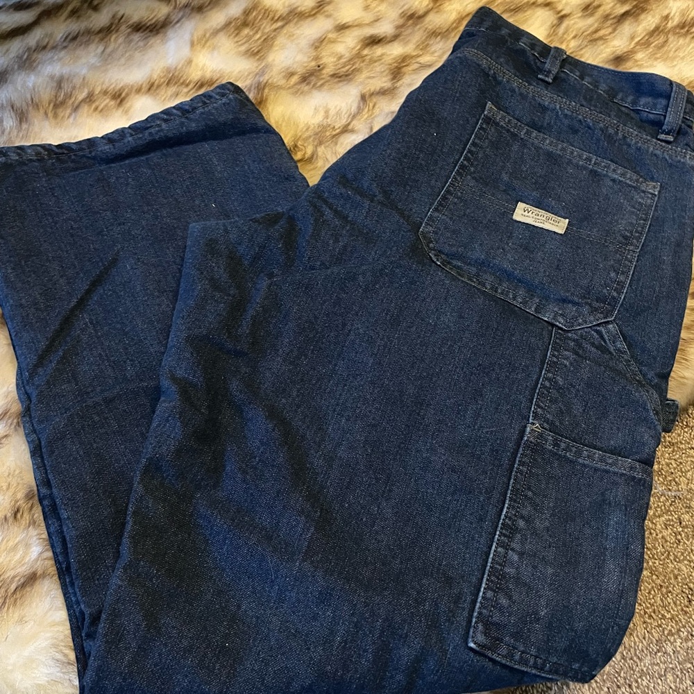 Men’s Fleece-Lined Wrangler Jeans, Straight Fit